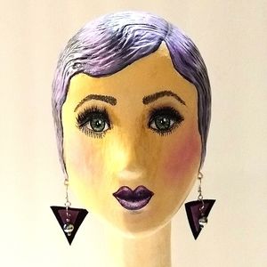 Handmade Suede Leather Earrings